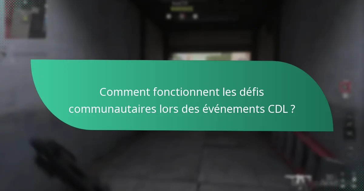 Quelles récompenses de tournoi sont disponibles lors des événements CDL ?
