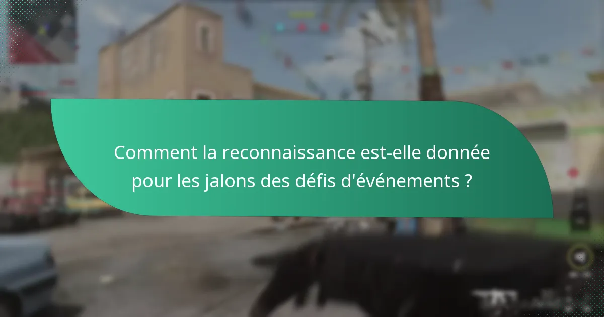 Qu’est-ce qui constitue des réalisations significatives dans les événements ?