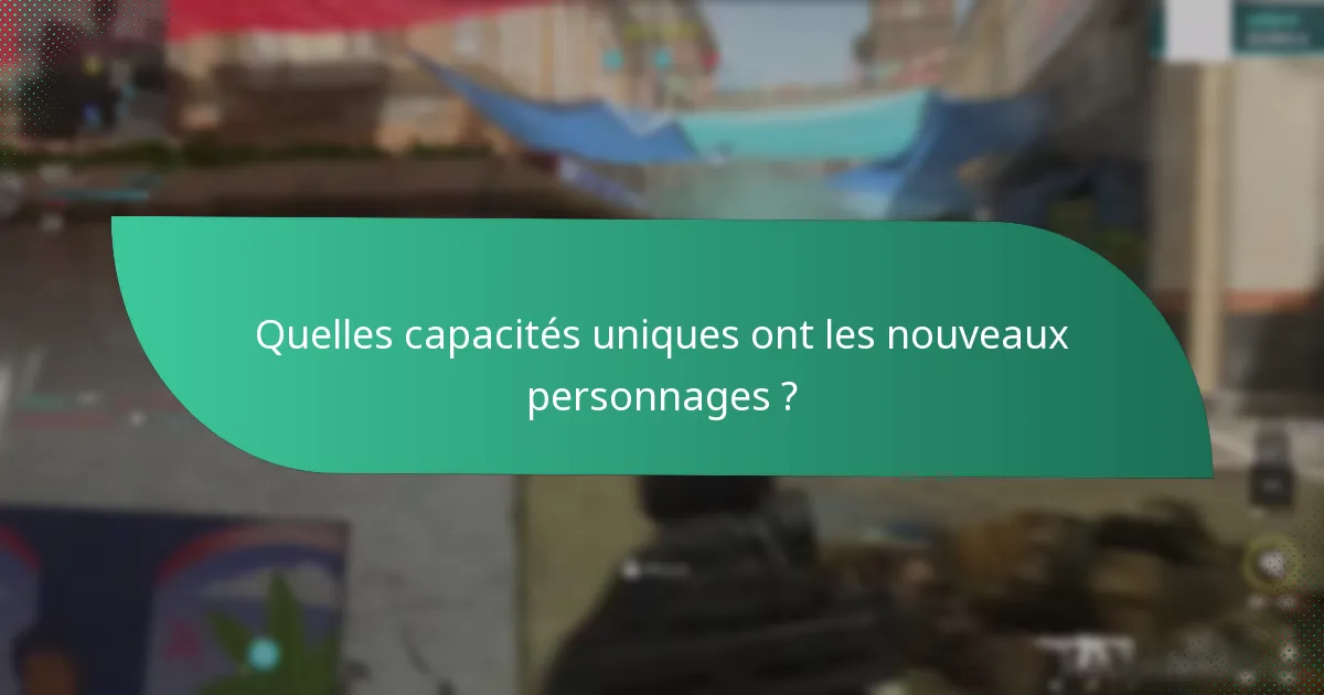Quels nouveaux personnages sont introduits dans le dernier Passe de Combat ?