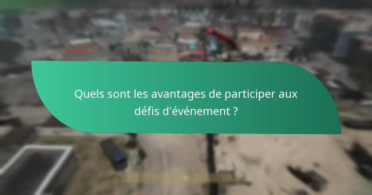 Comment les récompenses de bonus de défi d’événement se comparent-elles à d’autres événements ?
